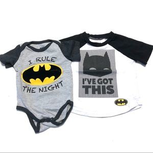 Batman Onesie and 2T tee shirt Lot